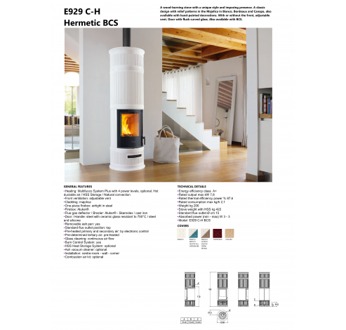 E929 C-H Hermetic BCS bianco  Piazzetta