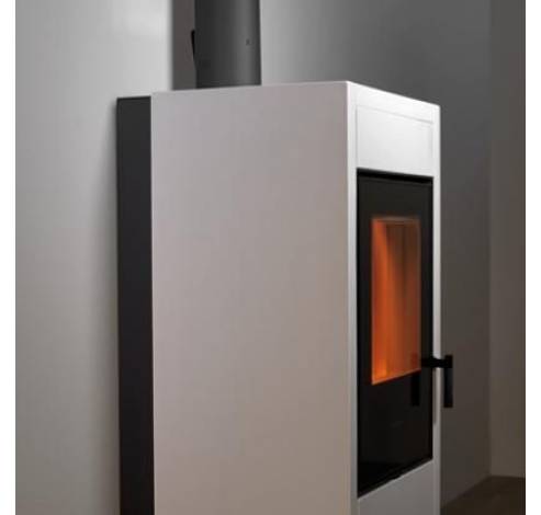 E228 D rosso lava rear flue outlet  Piazzetta