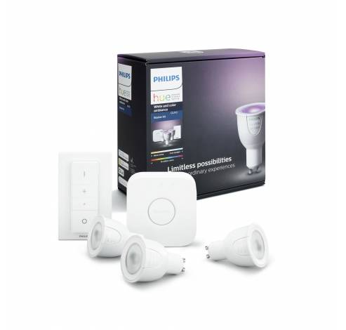 Hue White and color ambiance GU10 Starter Kit  Philips Lighting