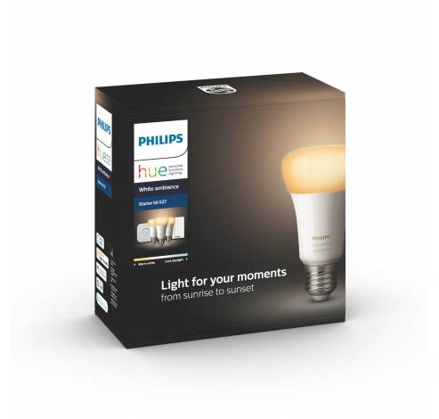 Hue White ambiance starterset wit E27  Philips Lighting