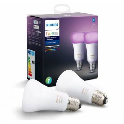 Hue White and color ambiance E27 2x   Philips Lighting