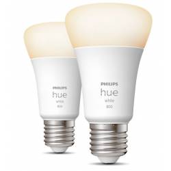 Philips Lighting Hue A60 slimme lamp Fittting E27 800K zacht warmwit (2-pack) 