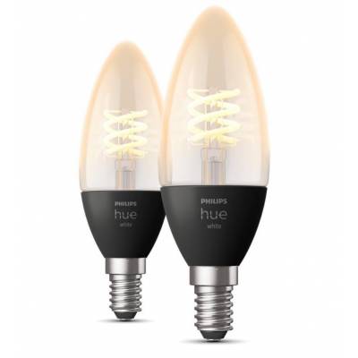 Hue Ampoule à Filament Blanc E14 2pcs  Philips Lighting
