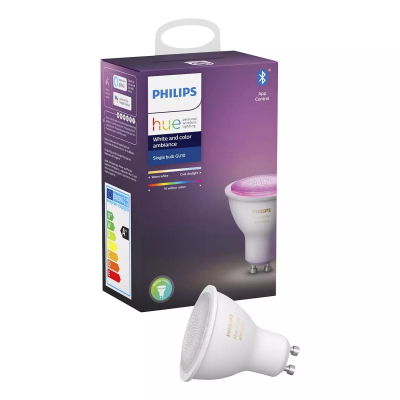 Hue Lamp White & Color Ambiance GU10        Philips Lighting