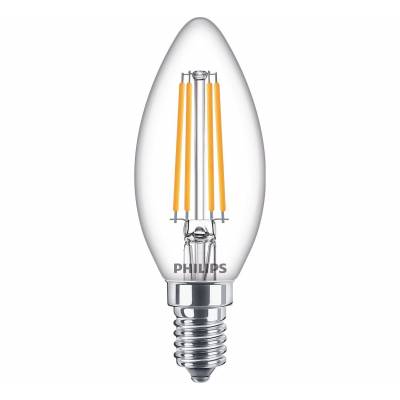 LED kaarslamp Filament E14 B35 6,5W-60W      Philips Lighting