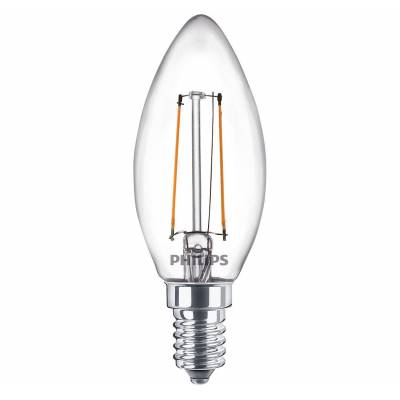 LED kaarslamp Filament E14 B35 2W-25W        Philips Lighting