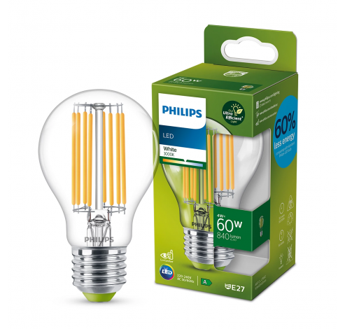LED-lamp Fil E27 A60 4W-60W WH 3000K    Philips Lighting