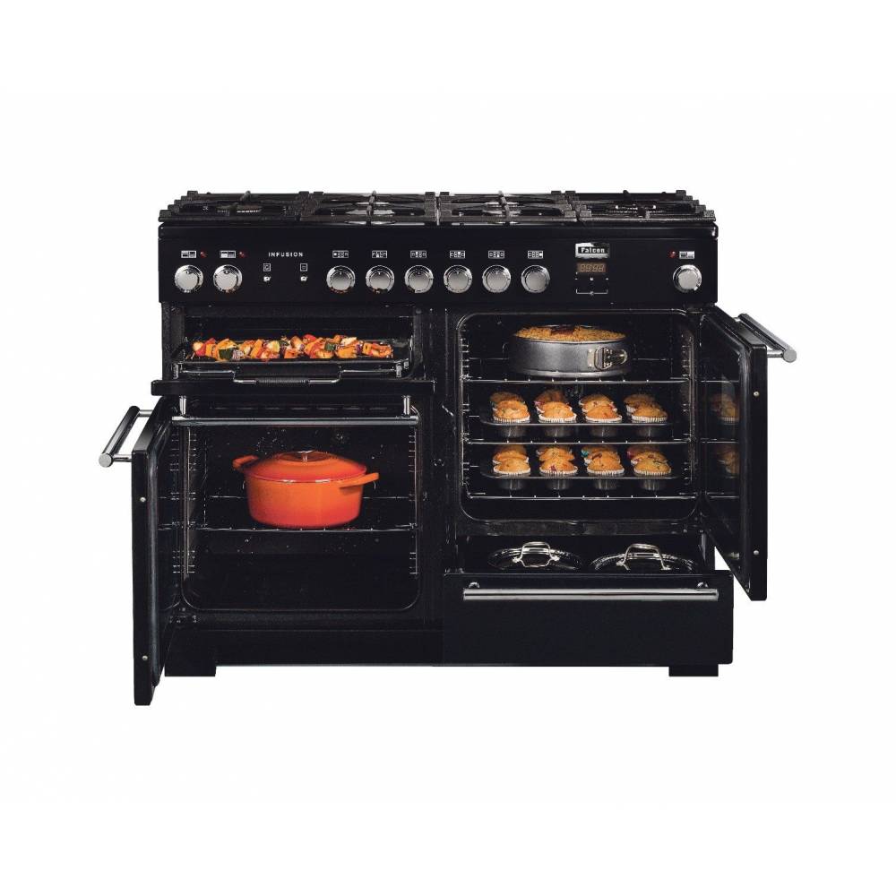 Falcon Fornuis Infusion 110 Dual Fuel Charcoal Black