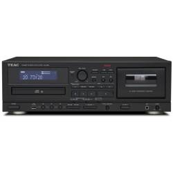 Teac AD-850 CD-Player/Cassette Deck, Black 