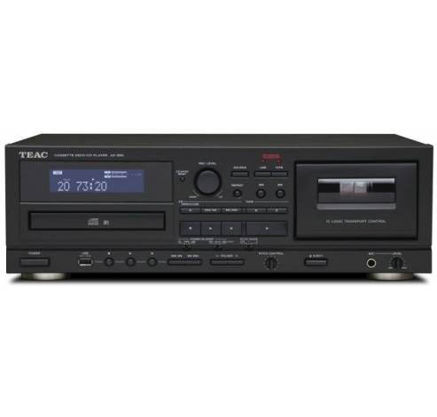 AD-850 CD-Player/Cassette Deck, Black  Teac
