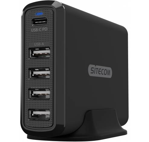 60W Fast USB Desktop Charger CH-017  Sitecom