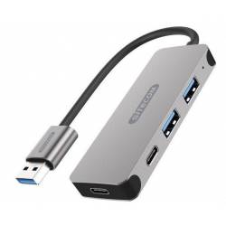 Sitecom USB-A to USB-A + USB-C Hub CN-399 