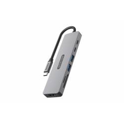 Sitecom 7 in 1 USB-C Power Delivery Multiport Adapter 