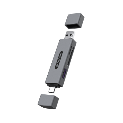 USB-A + USB-C Stick Card Reader (104MB/s)  Sitecom