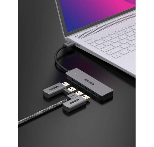 USB-A to 4x USB-A Hub  Sitecom