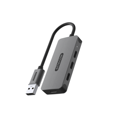 USB-A to 4x USB-C Hub  Sitecom