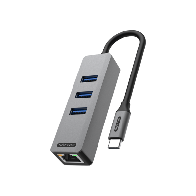 USB-C to Ethernet + 3x USB hub 