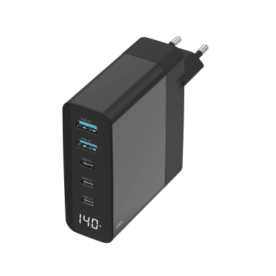 140W GaN Power Delivery Wall Charger with LED display 
