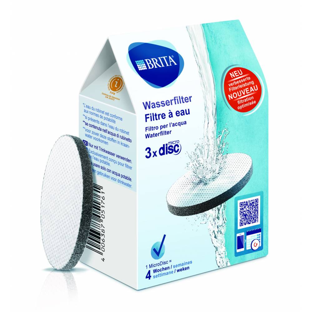 Brita Waterfilterpatronen Waterfilterpatroon MicroDisc 3-Pack