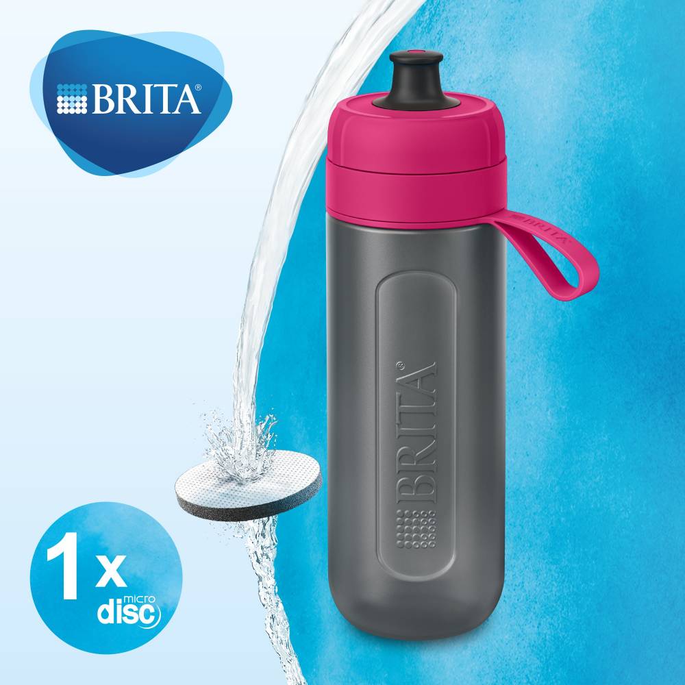 Waterfilterfles Active pink 