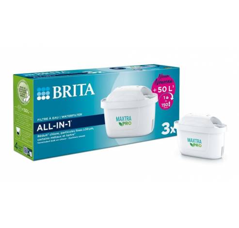 1050414 Waterfilterpatroon Maxtra Pro All-in-one 3-pack  Brita