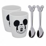 Mickey Mouse Tasses et cuillères 4 pcs 