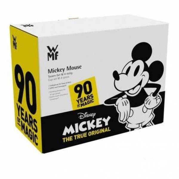 Mickey Mouse Kopjes en lepels 4-delig 