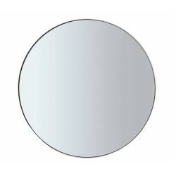 Wall mirror -RIM- Colour White Ø 50cm smoked glass 