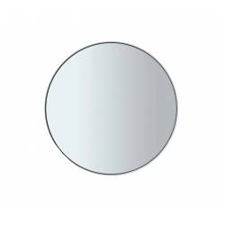 Wall mirror -RIM- Colour White Ø 80cm smoked glass 