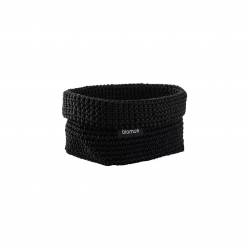 Crochet basket -TELA- Colour Black Size M 
