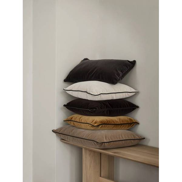 Cushion cover -VELVET- Colour Moonbeam 40 x 40 cm 