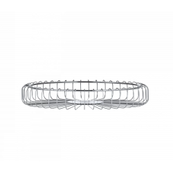 Wire basket -ESTRA- matt chrome-plated large 