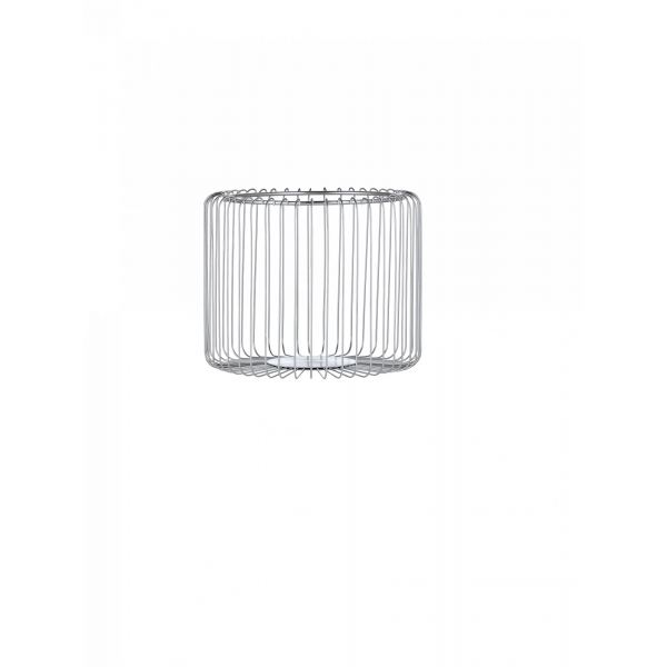 Wire basket -ESTRA- matt chrome plated small 
