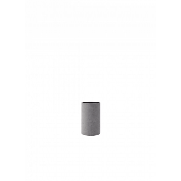 Vase -COLUNA- Dark grey height 20 cm 