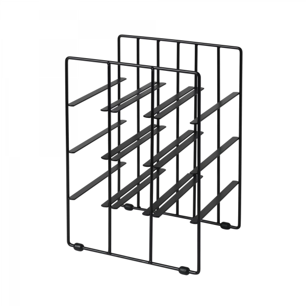 Wine bottle rack -PILARE- Black for 9 bottles 