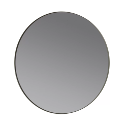 Wall mirror -RIM- Steel Gray Ø 80cm smoked glass 