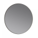 Wall mirror -RIM- Steel Gray Ø 50cm smoked glass 