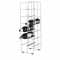 Wine bottle rack -PILARE- Chrome for 12 bottles 