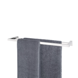 Double towel rail -MENOTO- polished 64 x 55 cm 