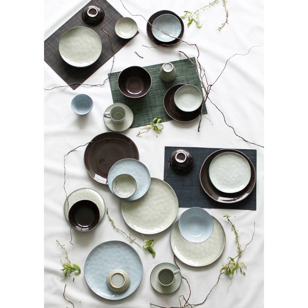 Salt & Pepper Koffiekopjes Artisan Kop 22cl en schotel groen