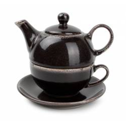 Artisan Tea for one set zwart 