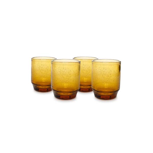 Drip Glas 34cl amber - set/4 