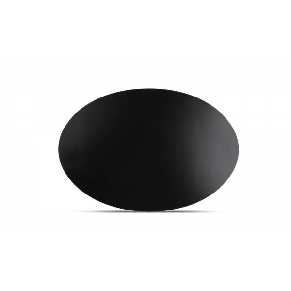 TableTop Placemat 45x30cm rubber ovaal zwart 