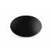 TableTop Placemat 45x30cm rubber ovaal zwart 