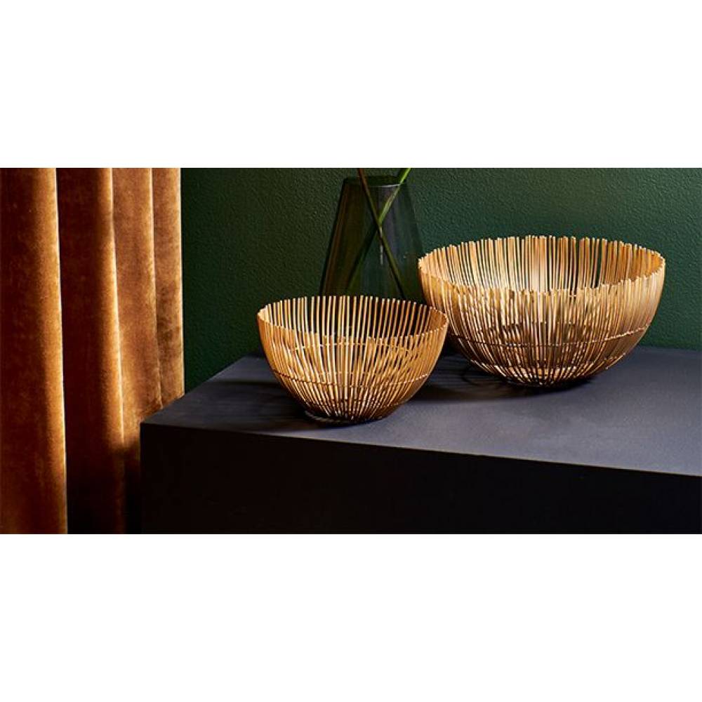 Salt & Pepper Theelichtjeshouders Iris Kaarshouder 8,5xH9cm goud twisted