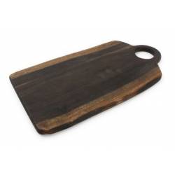 Chop Serveerplank 40x21,5xH1,5cm hout zwart 