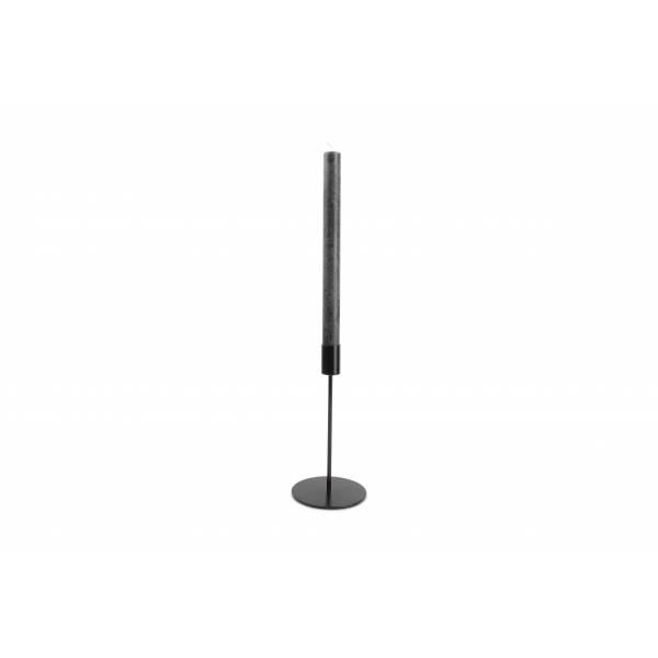 Salt & Pepper Pillar Kandelaar 10xH20cm metaal zwart