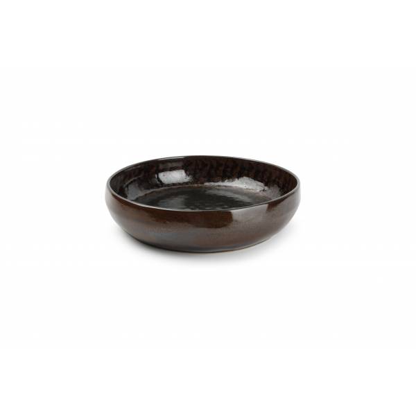 Salt & Pepper Primal Diep bord 22xH5,5cm bruin