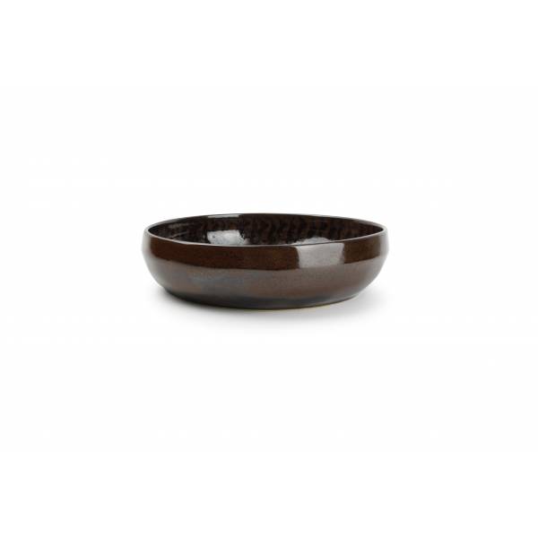 Salt & Pepper Primal Diep bord 22xH5,5cm bruin
