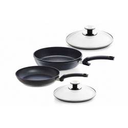 Promoset 2pcs- Adamant Comfort Braadpan D28cm + Classic Braadpan D24cm - Deksel 